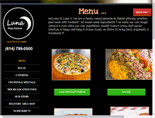 Tablet Screenshot of lunapizzakitchen.com